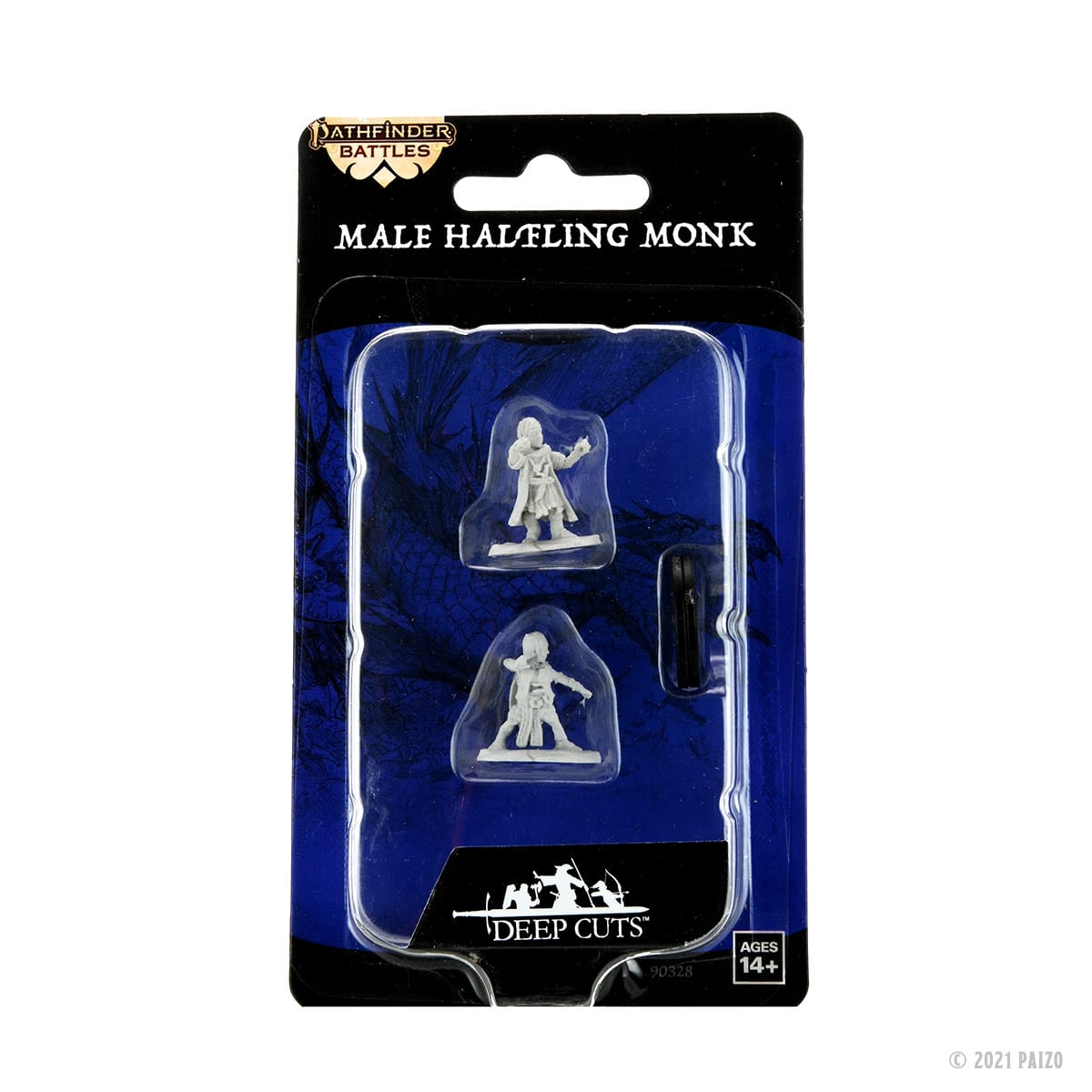 Pathfinder Battles Deep Cuts: Halfing Monk Male Wave 15 90328 image 0